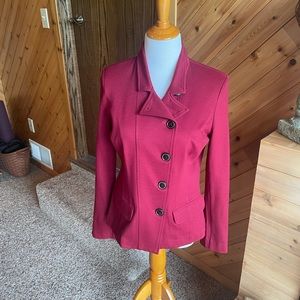 Cabi blazer Outing Red Burgundy long sleeve blazer 3175